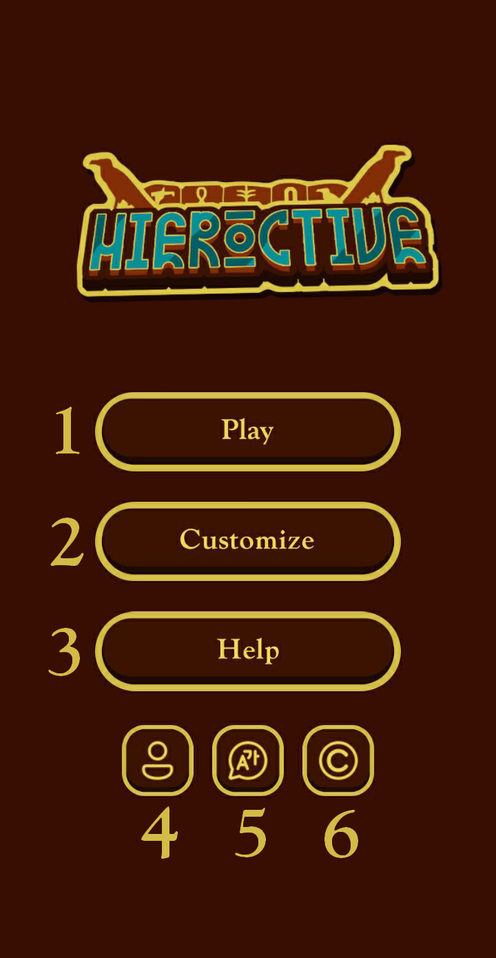 Main menu